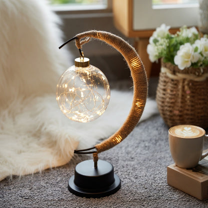 Crescent Moon LED Night Light for Bedroom