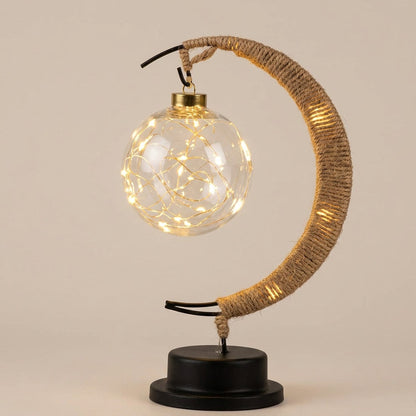 Crescent Moon LED Night Light for Bedroom